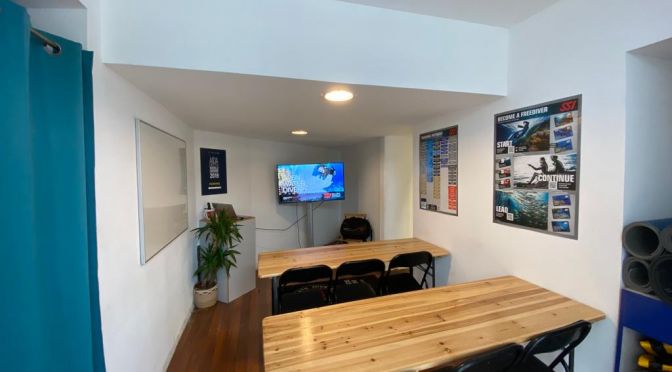 salle de cours chango diving port de nice